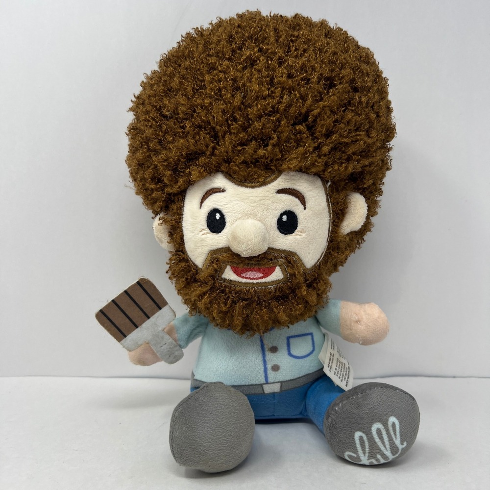 Bob Ross Plush Painter Character Doll 10 Inch C20043 Chill Foot Paintbrush 2020